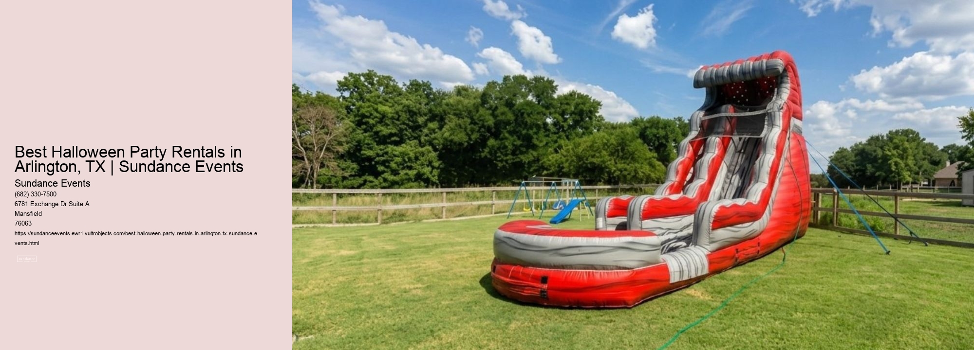 Best Halloween Party Rentals in Arlington, TX | Sundance Events